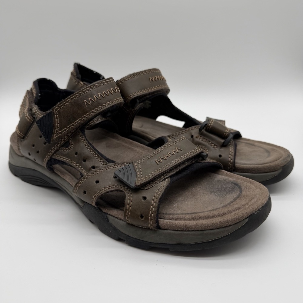 Earth Spirit Men's Robert 2 Sandals Gelron Cushion Sport Hiking Brown Size 11